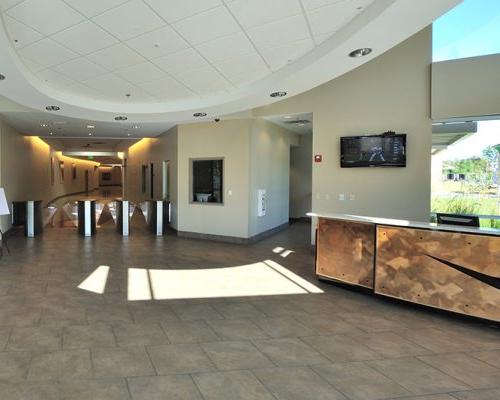 Reception area of Nike Distribution Center